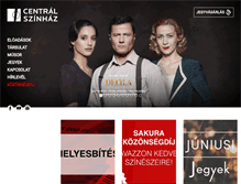 Tablet Screenshot of centralszinhaz.hu
